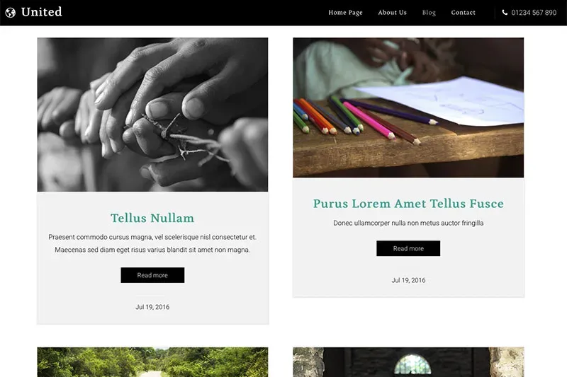 Sample WordPress theme - blog.