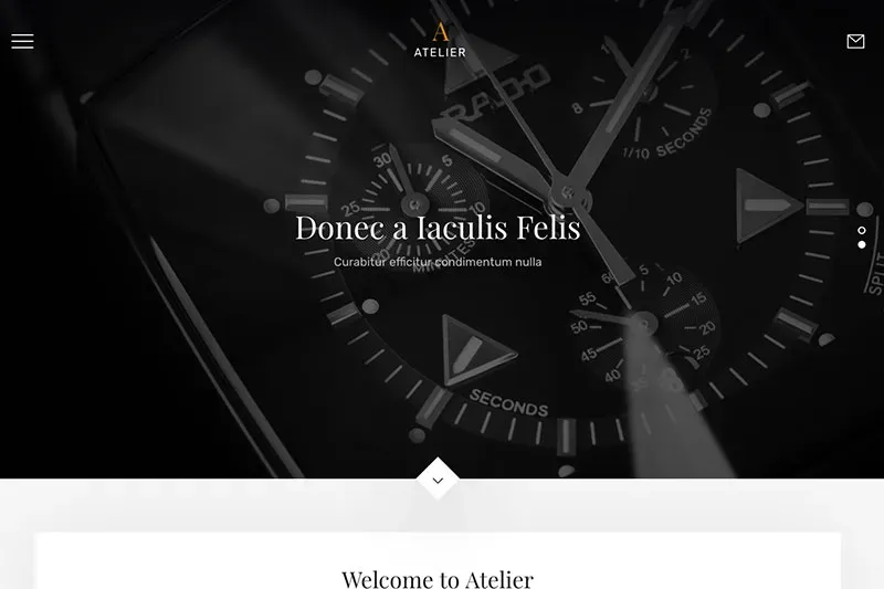 Sample WordPress theme - jewelry store.